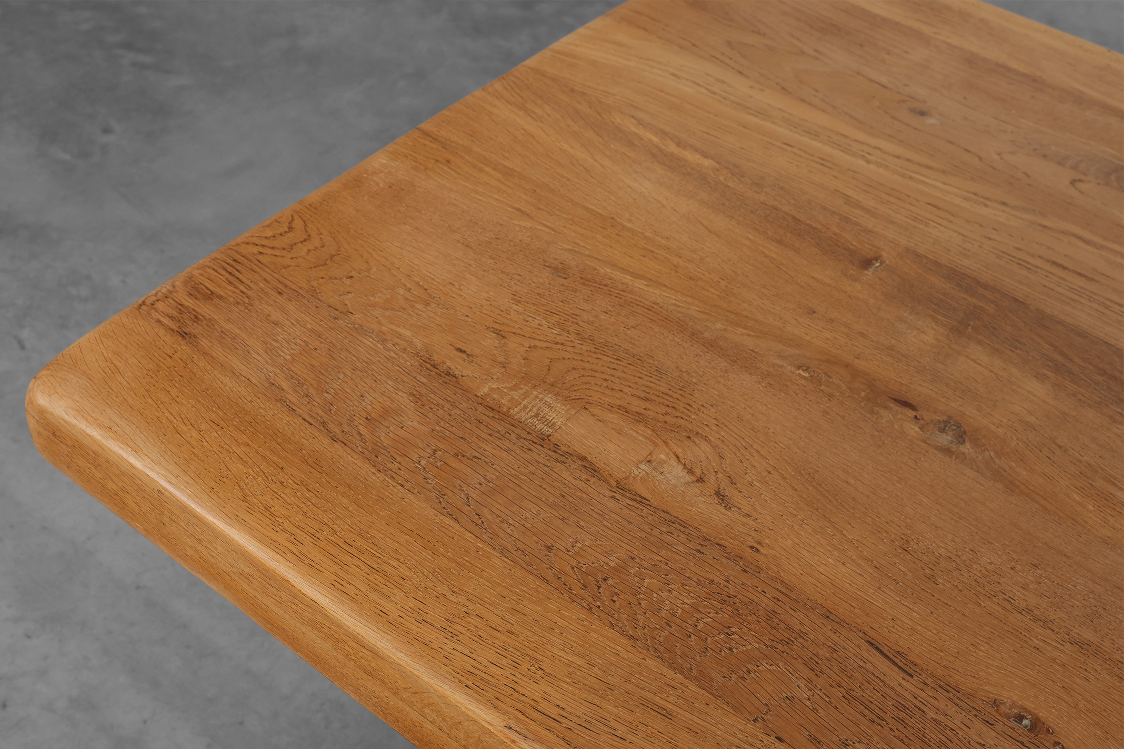 Mid‑20th‑Century Rustic Oak Dining Table, France 1960sthumbnail